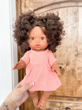 Coral Gauze Dress - Doll