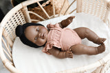 Dusty Rose Gauze Romper - Doll