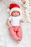 Red & White Stripe Lounge Pants- MINIKANE NEWBORN DOLL