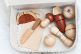 Wood Fruits and Vegetables Suitcase Play Set - Minikane
