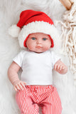 Red & White Stripe Lounge Pants- MINIKANE NEWBORN DOLL