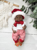 Davina - Miniland Girl Newborn Doll with Christmas Outfit