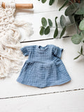 Blue Gauze Dress- LAS AMIGAS