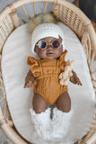 Mustard Gauze Romper - Doll