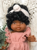Dusty Rose Gauze Romper - Doll