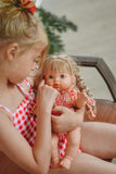 Gingham Bodysuit - Red + White - DOLL