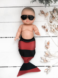 Pirate Stripe MerMan Tail - Doll