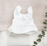 Gauze Ruffle Top > White- DOLL