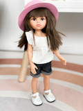Gauze Ruffle Top > White- DOLL