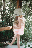 Sweetheart Pink Ruffle Bodysuit Dolly + Me Set