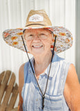 Straw Sun Hat - Norah Floral