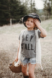 Kids Tee - Hey Y'all - Grey Wash