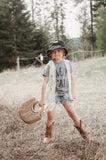 Kids Tee - Hey Y'all - Grey Wash