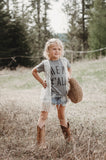 Kids Tee - Hey Y'all - Grey Wash