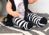 B&W Stripe Tights - Doll