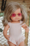 Sweetheart Pink Ruffle Bodysuit Dolly + Me Set