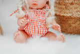 Gingham Bodysuit - Red + White - DOLL