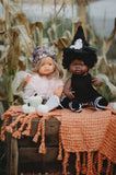 B&W Stripe Tights - Doll