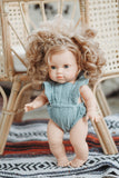 Sea Glass Gauze Romper - Doll