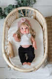 Gauze Ruffle Top > White- DOLL