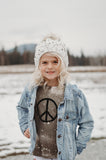 Kids Tee - Peace - Olive