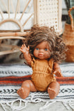 Mustard Gauze Romper - Doll