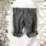 Grey Cuffed Pants - Dollo