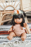 Dusty Rose Gauze Romper - Doll