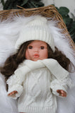 Ivory Knit Hat - DOLL