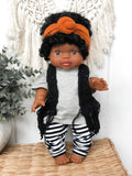 Black & White Stripe Pants - Doll