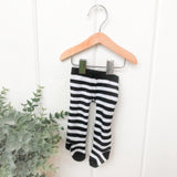B&W Stripe Tights - Doll
