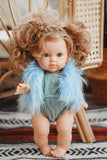 Sea Glass Gauze Romper - Doll