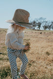 Straw Sun Hat - Norah Floral