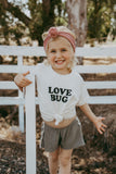 Kids Tee - Love Bug - Natural Organic
